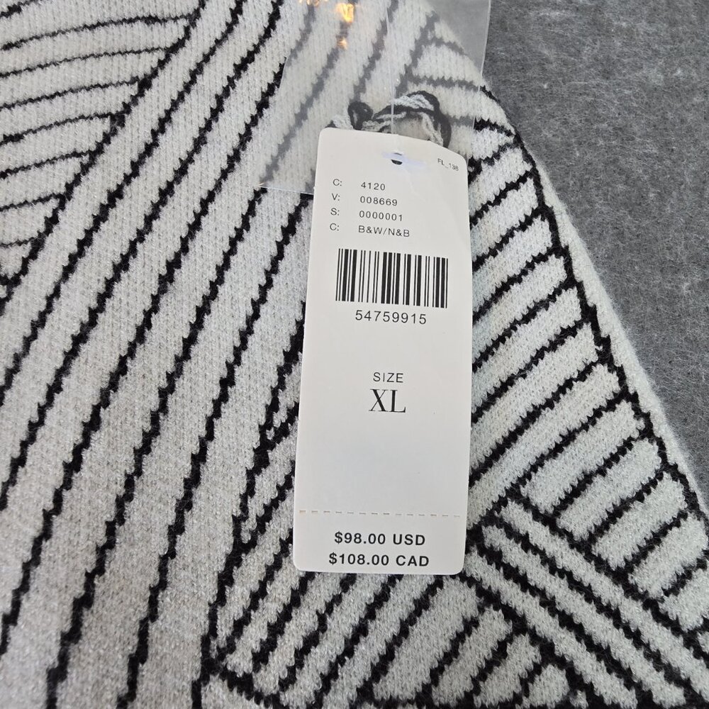 Maeve by Anthropologie White & Black Abstract Woven Print Skirt Size XL NWT - Picture 4 of 10